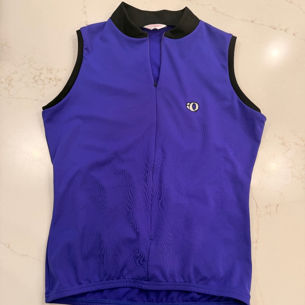 Pearl Izumi Cycling Jersey Vest Women’s Medium Purple 1/4 Zip Bike Shirt